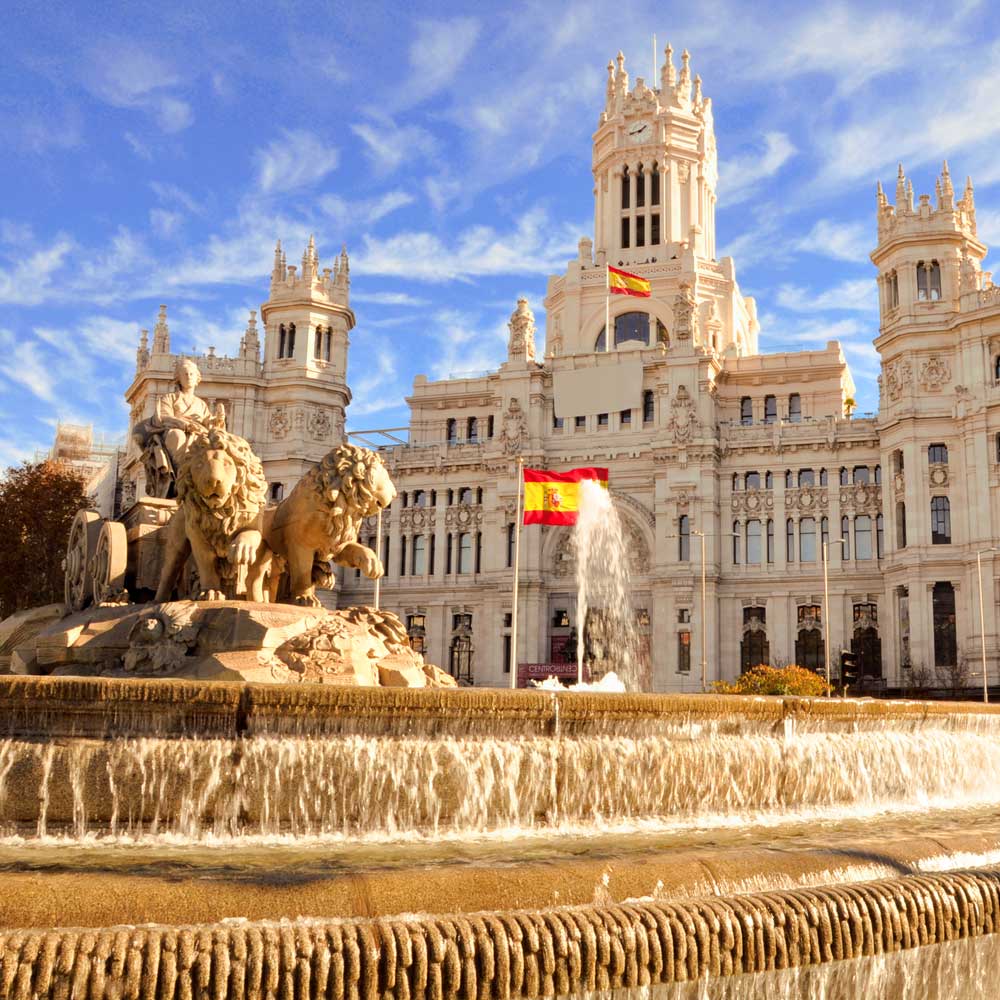 Plaza de Cibeles in Madrid.