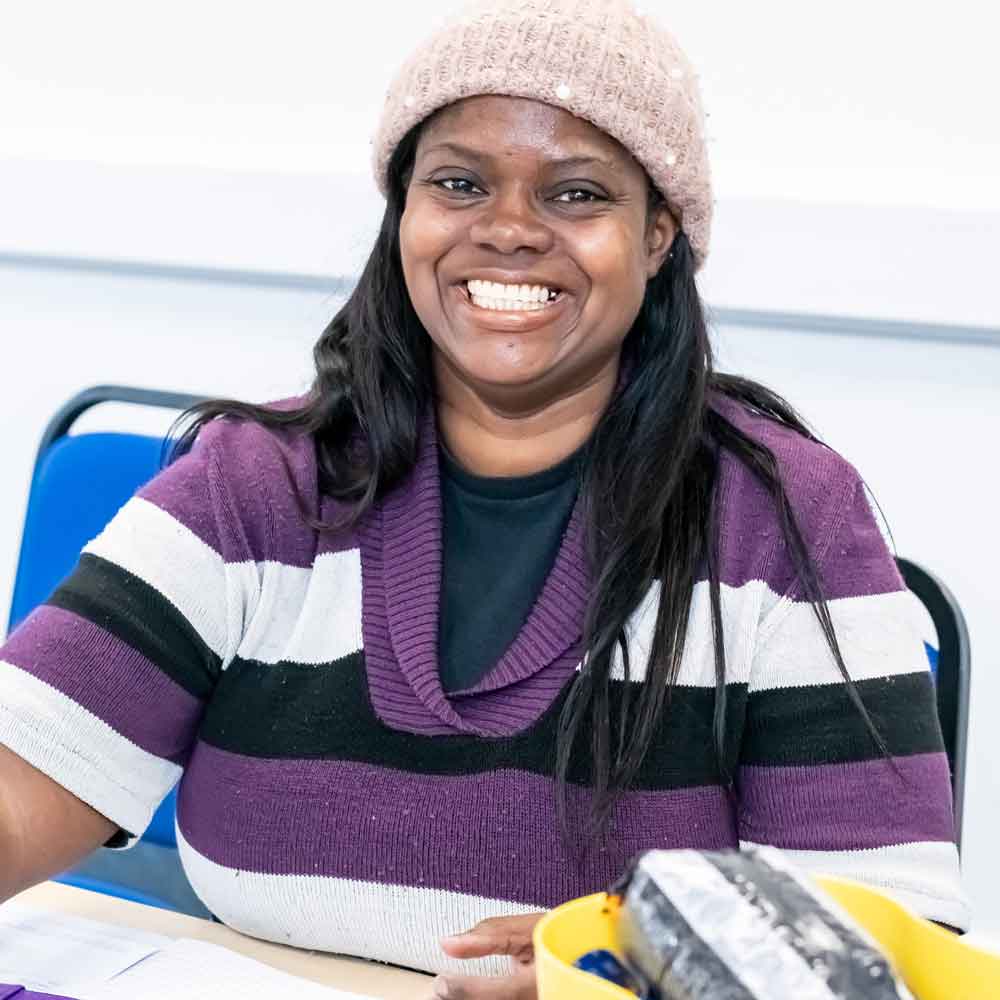 Student smiling