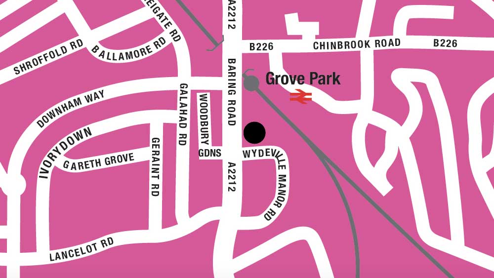 Map of Grove Park centre location