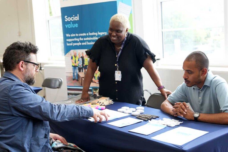 Advisors and learner - careers fair