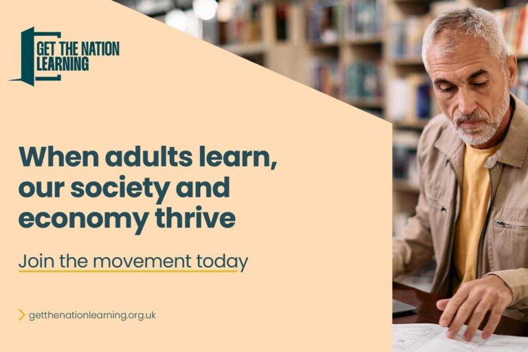 Get the Nation Learning campaign encouraging adults to join the movement.