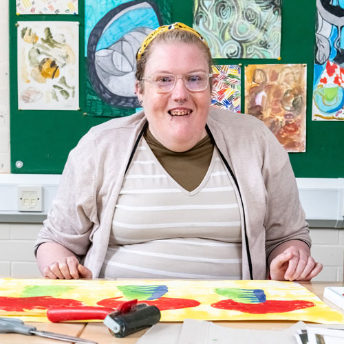 Natalie, supported learning student