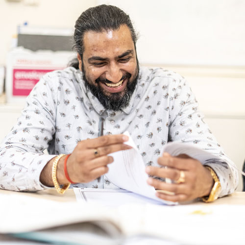 Vikesh, English student